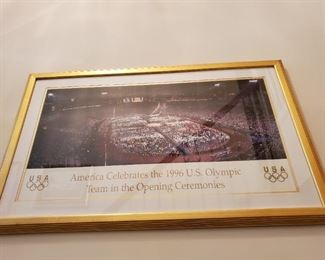 Framed Olympics picture