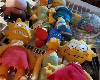 TV comic charectors stuffed animals and other collectibles