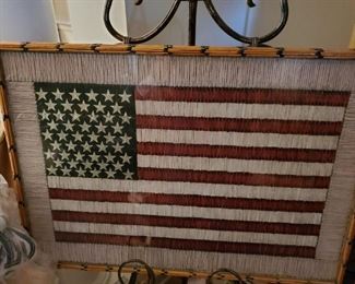 Framed flag picture