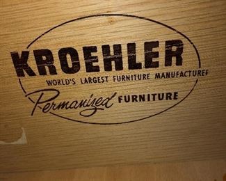 Stamp inside drawer of Dresser