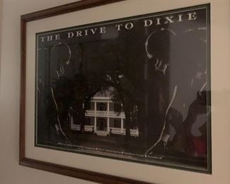 “The Drive To Dixie” 1989 NCAA Division 1-AA Football Championship……Georgia Southern College Statesboro, GA framed poster