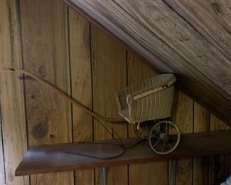 Antique doll carriage