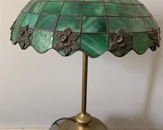 Stained glass lamp - shade does have cracks in places