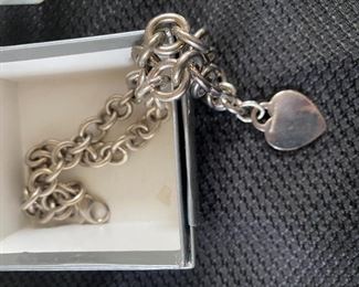 Tiffany Sterling heart necklace 