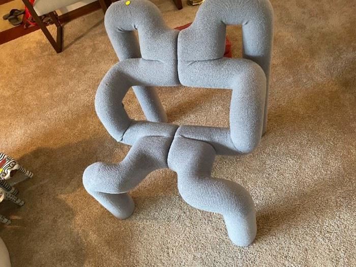 tube chair very comfy very Norwegian 1980