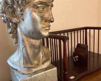 David bust, Bombay Company Book holder