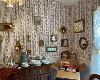 Noritake china set, books