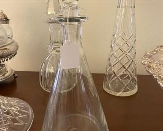 Art Deco pinstripe decanter,