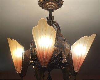 ART DECO CHANDELIER  $650