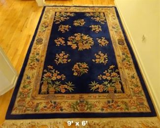 CHINESE RUG 9' X 6'    $275