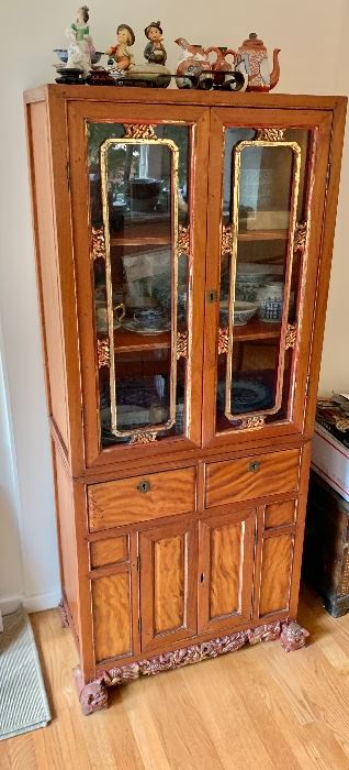  $495  Vintage 2 piece cabinet -  57" H x 24.25" W x 13.5" D