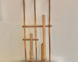 $40 Bamboo instrument.   15.5" H x 7" W. 