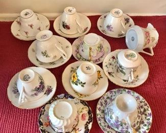 $12  ea sets of cups and saucers 