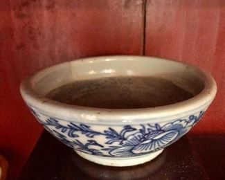 $100 Blue and white bowl 