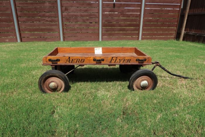 #37-AWESOME Antique Aero Flyer Wagon $175.00 - 42x15x17