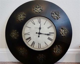 #54-Metal Battery operated Clock $25.00 - 24"