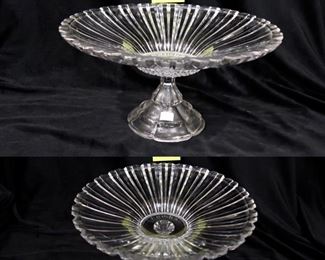 #78-Crystal Pedestal Bowl, what a great statement piece for your next get together $18.00 - 15x7.5