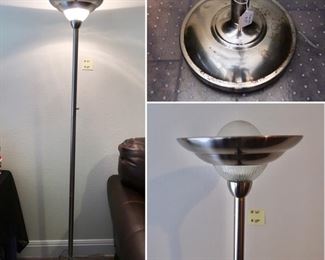 #60-Floor Lamp $18.00 - 71"Tall (note wear on base)