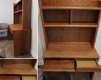#21- Computer Desk with Hutch $30.00 - 42x66x20