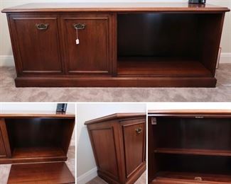 #8-Credenza with Cabinets and Shelving Unit. $125.00 73.5x29x19