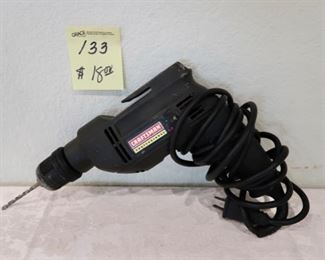 #133-Craftsman Electric Drill 4 Amp $18.00