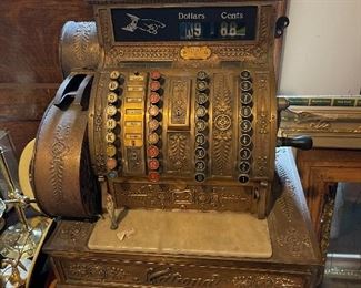National brass cash register