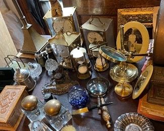 Just a few of the many ink wells