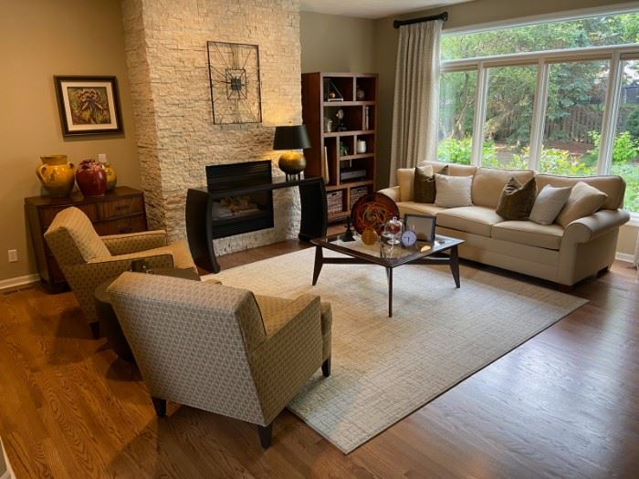 Ethan Allen couch and chairs.