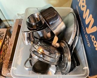 POTS,PANS,DISHES, KITCHEN APPLIANCES