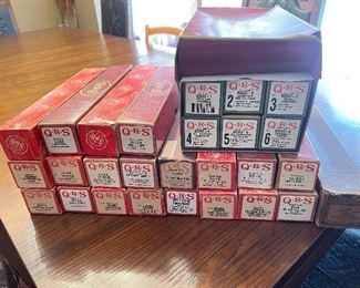 Vintage music piano rolls