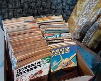 Vintage Popular Science and mechanics magazines