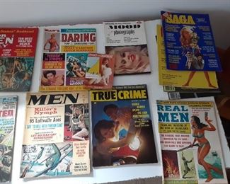 Vintage True Crime, Pulp Fiction magazines and books