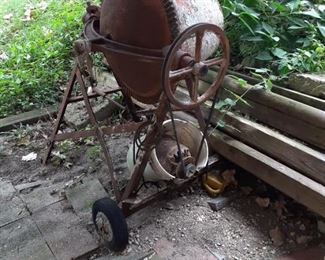 Electric cement mixer $50