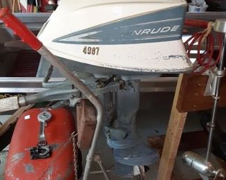Vintage Evinrude outboard boat motor