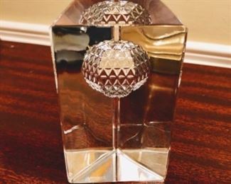 Waterford Commemorative 2000 Times Square paperweight