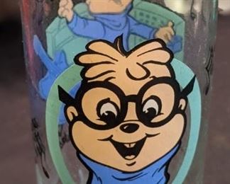 Vintage Alvin and the Chipmunks Glass: Simon