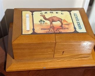 Camel Wooden Valet/Jewelry Box
