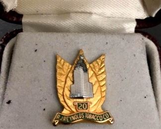 RJ Reynolds Tobacco Company Service Pin: 20 yrs