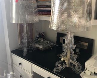 Mid Century Lucite Lamps