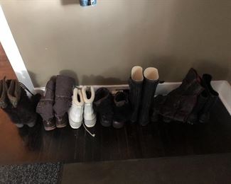 Women’s Boots including: Coach, Ugg, Pajar, Sorel, Hunter, Ariat.  Most size 10