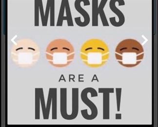 Starting 8-18-2021 Masks are required indoors around larger groups of People .
Thank you 