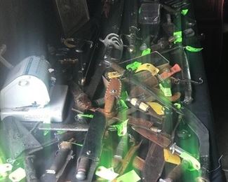 Vintage knives and swords