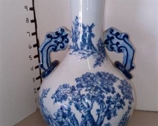 Blue and White Ceramic Vase