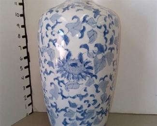 Blue and White Ceramic Vase