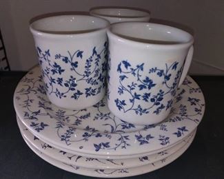 Windsor Brownie Italian Plates and Cups Lot of 7 Pieces