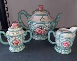 Fitz and Floyd Omnibus Tea Set