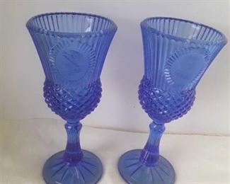 AVON Cobalt Blue Goblets.