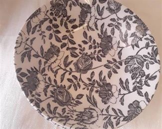 CHURCHILL Black Peony Bowls (4)