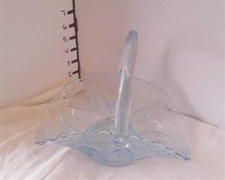 FENTON Light Blue Glass Basket