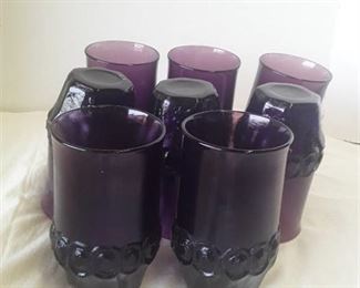 TIFFIN FRANCISCAN Amethyst Glasses